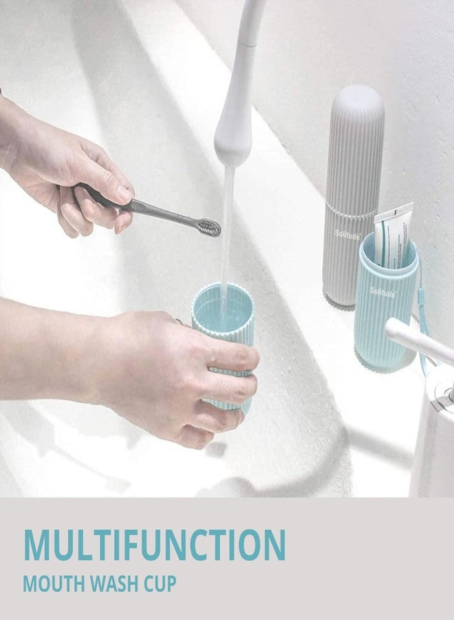 Solitude 1 Travel Soap Case 1 Toothbrush Case Waterproof Soap Dish Shower with Convenient Handle Leakproof Soap Holder Box for Travelling Bathroom Camp Outdoor (Transparent) - Image 3